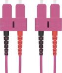 helos Cablu fibra optica helos Duplex OM4 5m SC-SC, violet, LSZH (115821)