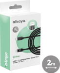 Alkaya Cablu de ncarcare alkaya Speed Flex USB C+L 2m, Negru (CL-60032)