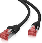 helos Cablu twisted pair CAT 6 helos Patchkabel Cat 6 S/FTP RJ45 negru 7, 5m conductor 27/7 LSZH GHMT (118035)