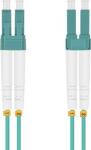 helos Cablu fibra optica helos Duplex OM3, conectori LC-LC, aqua, 1, 5m, LSZH (218694)