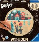 Ravensburger Set de pictură după numere Ravensburger CreArt Wooden - Liniște de iarnă (12023210)