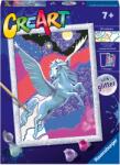 Ravensburger Set de pictură după numere Ravensburger CreArt - Pegas strălucitor (20267)