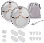 KinderKraft Pompa electrică dublă pentru lapte Kinderkraft - Mamaflow Double, Golden (NEW024985)