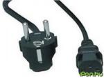 Wiretek 230V-os IEC Összekötő Fekete 1.8m 2600-3516 (2600-3516)
