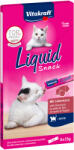 Vitakraft 6x15g Vitakraft Liquid Snack májkrém & bioti macskasnack