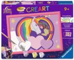 Ravensburger Set de pictură după numere Ravensburger CreArt - Academia de unicorni: Sofia și Wildstar (25892)