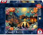 Schmidt Spiele Puzzle játék 1000 darabos Trió a holdfényben 58897 (58897)
