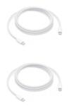 quandes Set 2 Buc, cablu de date Fast Charge USB-C-C, 2M, 240w, woven, compatibil cu iPhone 15 pro / i5 pro max / iPad Pro 2020, MacBook pro