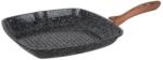 Voltz Tigaie grill Oliver Voltz OV54316C24, 24 x 4, 5 cm, Acoperire antiaderenta cu efect de marmura, Inducție, Negru melanj (OV54316C24)