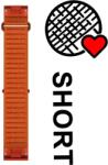 Garmin QuickFit 22 mm óraszíj - ComfortFit szövet - őszi narancs, rövid