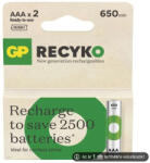 GP Batteries GP AAA Recyko 650mAh NiMH akkumulátor 2db/csomag (ár/csomag)