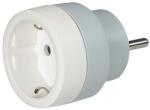 Legrand 2P+T 16A 230V Utazó Dugó Adapter Német Csatlakozóról Francia Aljzatra Szürke Fehér