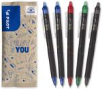 Pilot FriXion Point Clicker törölhető rollertoll készlet 5 db - 0, 5 mm - 2 kék, 1 fekete, 1 piros, 1 zöld - Finom hegy, újratölthető