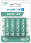 everActive AA 1100mAh Infinity Line NiMH akkumulátor 4db/csomag (ár/csomag) (HRL6-1100)