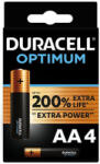 Duracell Optimum LR6 AA alkáli ceruzaelem MX1500 4db/csomag (ár/csomag)
