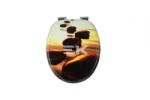 Sanotechnik 29331 - WC-ülőke, mintás, lakkozott MDF