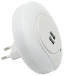 OPTONICA LED éjszakai irányfény fényérzékelővel + 2 USB-A aljzat IP20 276