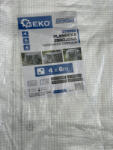 GEKO Átlátszó Takaróponyva erősített, 4x6m, 100g/m2 (G70595)