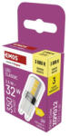 EMOS LED izzó Classic JC, G9, 2, 5 W (32 W), 350 lm, meleg fehér, 3000K, 220-240V, CRI>80, EMOS, ZQ9D12 (ZQ9D12)