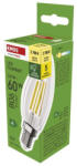 EMOS LED izzó Filament gyertya A CLASS/ E14, 3, 8 W (60 W), 806 lm, Meleg fehér, 2700K, 230V, CRI>80, EMOS, ZF3A42 (ZF3A42)