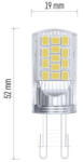 EMOS LED izzó Classic JC, G9, 4 W (40 W), 470 lm, természetes fehér, 4000K, 230V, CRI>80, EMOS, ZQ9545.2 (ZQ9545-2)