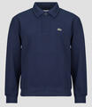 Lacoste Hosszú ujjú galléros pólók Sweatshirt col polo en piqué double face Tengerész EU M
