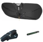 quandes KitParasolar 360° Auto Pliabil, QUANDES®, potrivit pentru dimensiuni 145 x 79 cm, Rezistent UV, suport numar telefon bord metal, cutie de depozitare, Suport Ochelari Auto