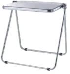 quandes Masuta de cafea pliabila din acril, moderna, pentru canapea birou mic, noptiere, sufragerie, terasa, 40×35cm, gri Masa de cafea
