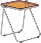 quandes Masuta de cafea pliabila din acril, moderna, pentru canapea birou mic, noptiere, sufragerie, terasa, 40×35cm, orange Masa de cafea