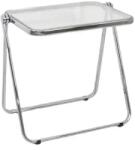 quandes Masuta de cafea pliabila din acril, moderna, pentru canapea birou mic, noptiere, sufragerie, terasa, 40×35cm, transparent Masa de cafea