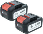 EXTENSILO 2 db akkumulátor Flex Lithium Power 18V szerszámhoz - 5000 mAh, 18 V, Li-ion (889010288)