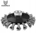 Kormax Hajlított körkefe 100mm-es fonott huzallal M14 menethez Kormax (HY9252-100MM)