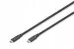 ASSMANN Szilikon csatlakozókábel Usb-c-usb-c Usb 4 ver. 2.0 80Gbps 8K (AK-300350-010-S)