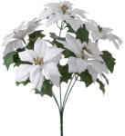 Valex Decor Mikulásvirág csokor, 36cm magas - Fehér (AF192-03)