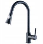 Laveo Daru, szabadon álló konyhai csaptelep h-410, fekete, LAV-BLD_769D (769D)