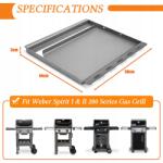  Denmay Plancha grillsütő lap 50 x 44 cm Weber Spirit 200 sorozathoz, fehér (b0cpf42t6r)