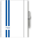Dayliner Határidőnapló InSpiral A5 heti, fehér lapokkal fehér-kék Dayliner 2027 (DL7AG-ISFA5HE-HK) - iroszer24