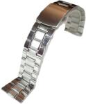  Brățară Oțel Inoxidabil Argintie - Butoane Laterale - Grosime 3 mm - 16-24 mm (5731)