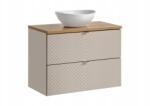 Comad Szekrény szett mosdóval és pulttal 2 fiókkal 80 cm Viva Cashmere (SET-VIC B OAK 80CM S UN LOLA GW)