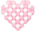 Balloons4party Set aranjament inima roz link o loon 60 buc