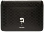 KARL LAGERFELD Carcasă Karl Lagerfeld KLCS14SAKHPKK 14" neagră Saffiano Monogram Ikonik (KLCS14SAKHPKK) Geanta, rucsac laptop