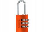 Abus Titkosított lakat Kód Abus 724/20 Biztonsági Narancssárga 23mm (724/20 pomarańczowy/orange Nr art. 52678)