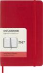 Moleskine napi naptár P, puha kötés, 12M, piros 2027 (8056999279462)
