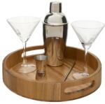5five Simple Smart Set cocktail Jules, 6 piese, Tava, 2 pahare si shaker inox, lingura, dozator inox Pahar