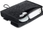 quandes Geanta de depozitare pliabila din fetru, Quandes®, multifunctionala, gri inchis, 12x3x16cm
