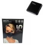  Set 10 Bucati Masca De Protectie KN95 FFP2 Plus 1 Bucata Cutii Portabile Pentru Depozitare, Negru, ambalaj individual