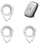 quandes Set 3 buc Cablu de date USB-C-C Woven 240W, 2m, compatibil cu iPhone 17/ 16/ 15pro/ 15promax, iPad Pro 2020, QUANDES®, geanta depozitare