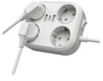 quandes Prelungitor 4000W max 16A cu 4 prize electrice, 2 prize USB, Type C, 1, 8 m, QUANDES®