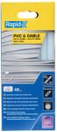 Rapid 5001413, set 48 batoane de adeziv, cabluri si PVC, transparente, 12 x 190 mm (5001413)