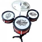  Set Toba Pentru Copii, 3 Piese + 2 Bete, Rosu, 43 Cm - Ideal Pentru Micii Muzicieni (DLMGG-3909)